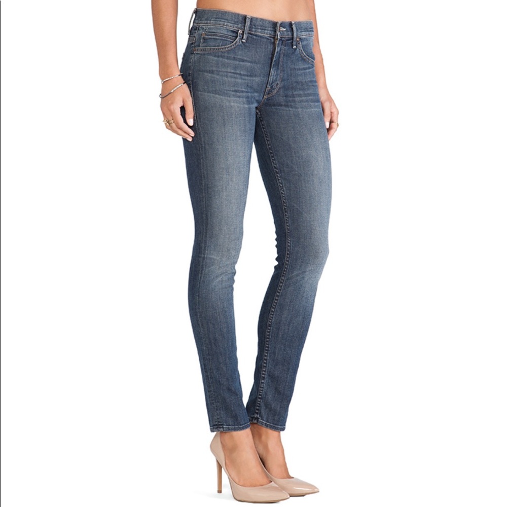 MOTHER The Muse Skinny Jean in Ride A Dark Horse - Picture 2 of 8